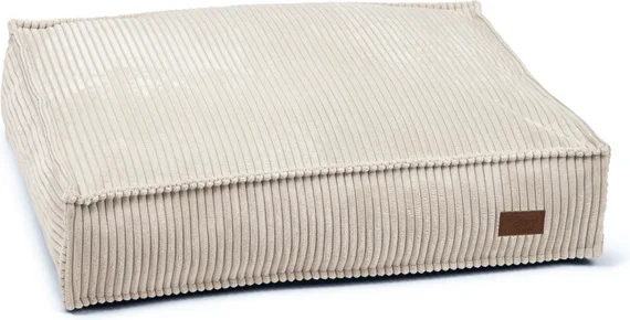 Designed by Lotte hondenkussen Ribbed grijs 70 x 55 x 15 cm
