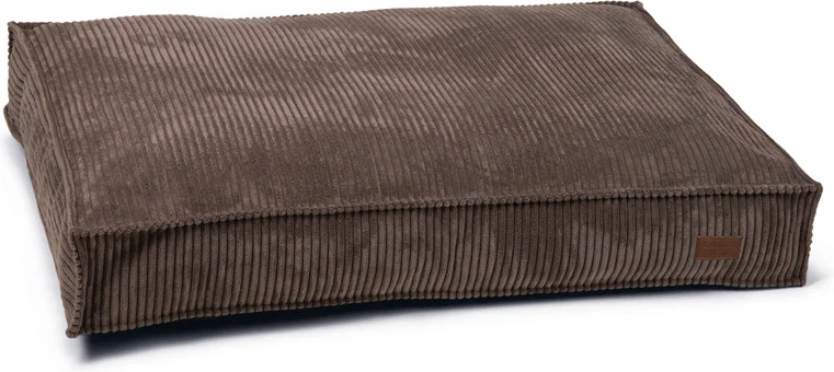 Designed by Lotte hondenkussen Ribbed bruin 100 x 70 x 15 cm