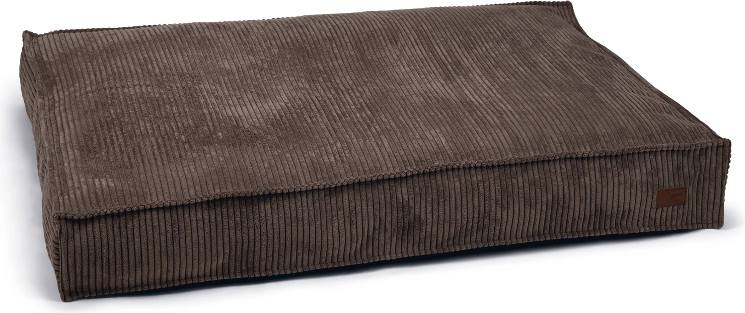 Designed by Lotte hondenkussen Ribbed bruin 120 x 80 x 15 cm