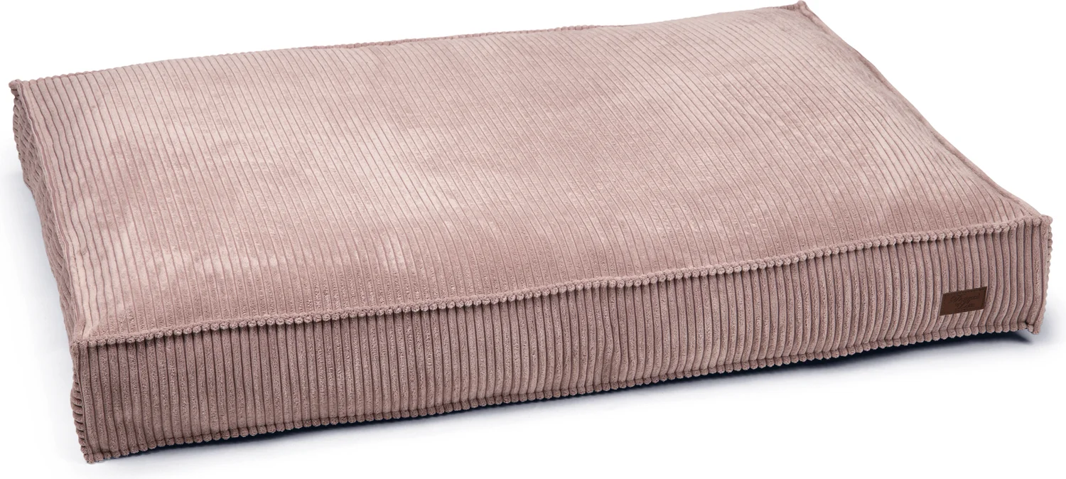Designed by Lotte hondenkussen Ribbed roze 120 x 80 x 15 cm