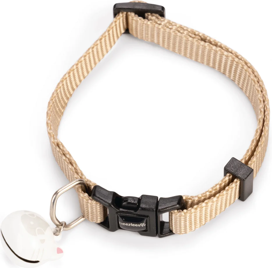 Beeztees kattenhalsband Uni beige 20-30 x 1 cm