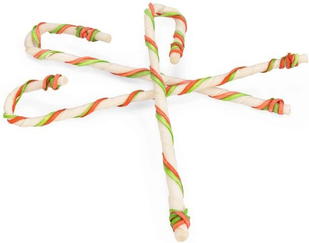 Beeztees kauwbot Kerst zuurstok rund 16 stuks