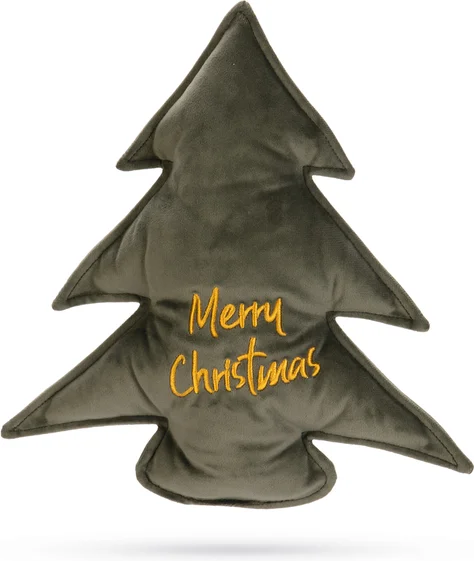 Designed by Lotte knuffel Velvet kerstboom groen 27 x 3 x 27 cm