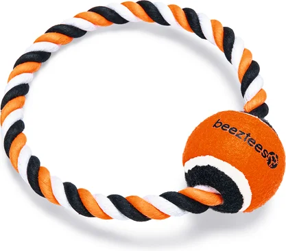 Beeztees flostouw met tennisbal Coby D 20 H 6,3 cm