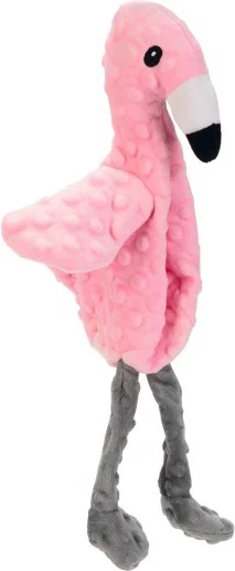 Beeztees knuffel flamingo Quak 20 x 6 x 40 cm