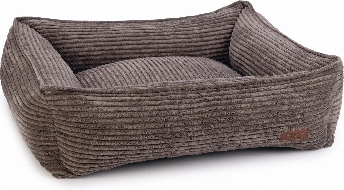 Designed by Lotte hondenmand Ribbed bruin 65 x 60 x 20 cm
