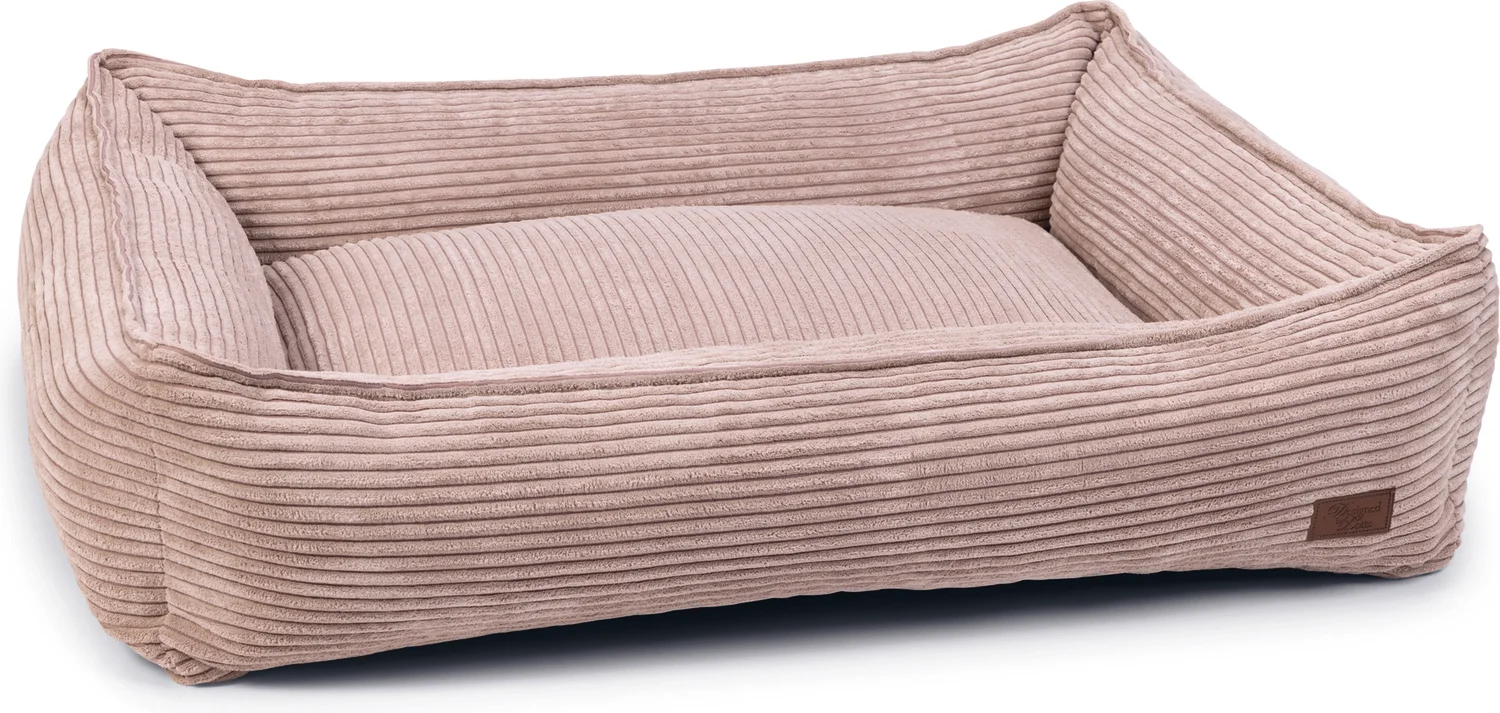 Designed by Lotte hondenmand Ribbed roze 95 x 80 x 23 cm