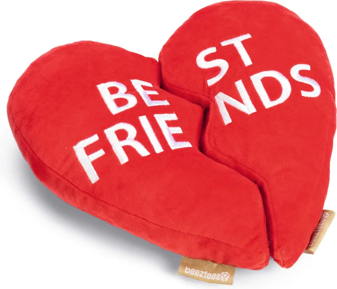 Beeztees knuffel best friends rood 22 x 8 x 3 cm