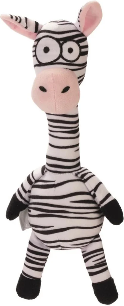 Beeztees hondenspeelgoed zebra Yip zwart/wit 33 x 10 x 9 cm