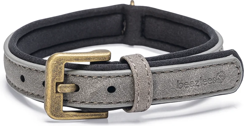 Beeztees hondenhalsband Balacron Ax grijs 24-30 x 1 cm