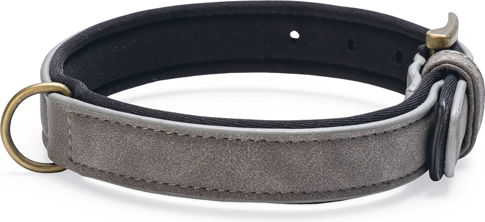 Beeztees hondenhalsband Balacron Ax grijs 31-39 x 2 cm