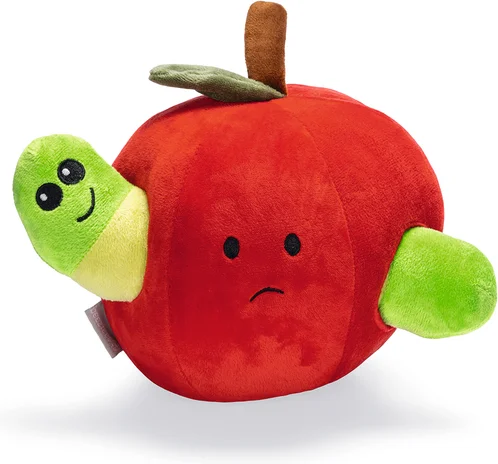 Beeztees hondenspeelgoed Hide & Seek pluche appel rood 22 x 17,5 x 26 cm