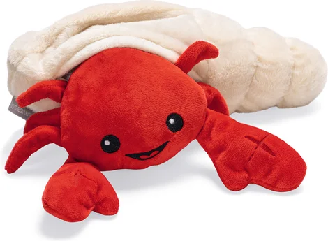 Beeztees hondenspeelgoed Hide & Seek pluche kreeft rood 12 x 10 x 25 cm
