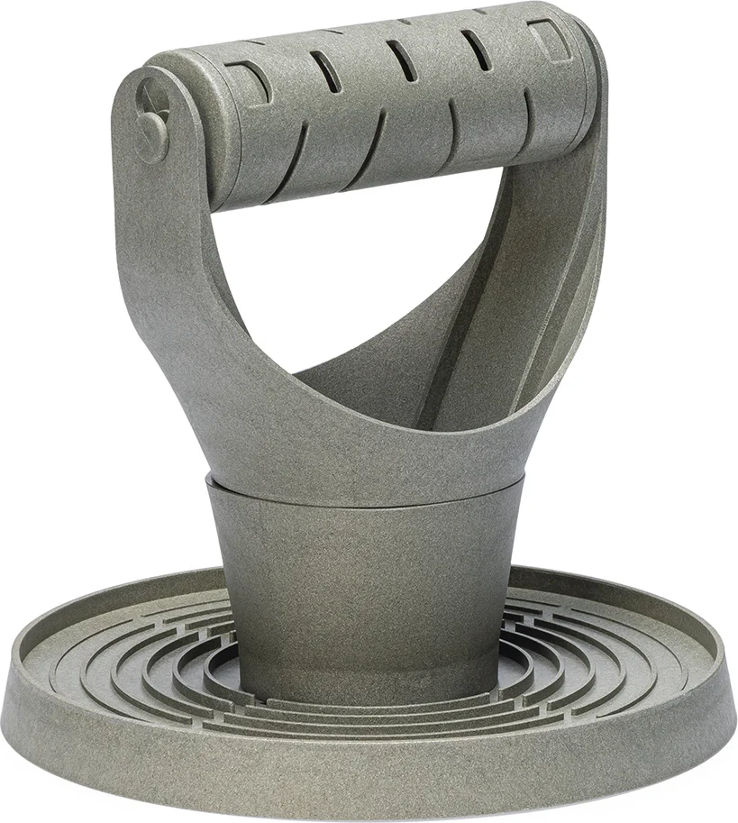 Beeztees kippenvoerbak speel- en snacktoren grijs D 30 H 31 cm