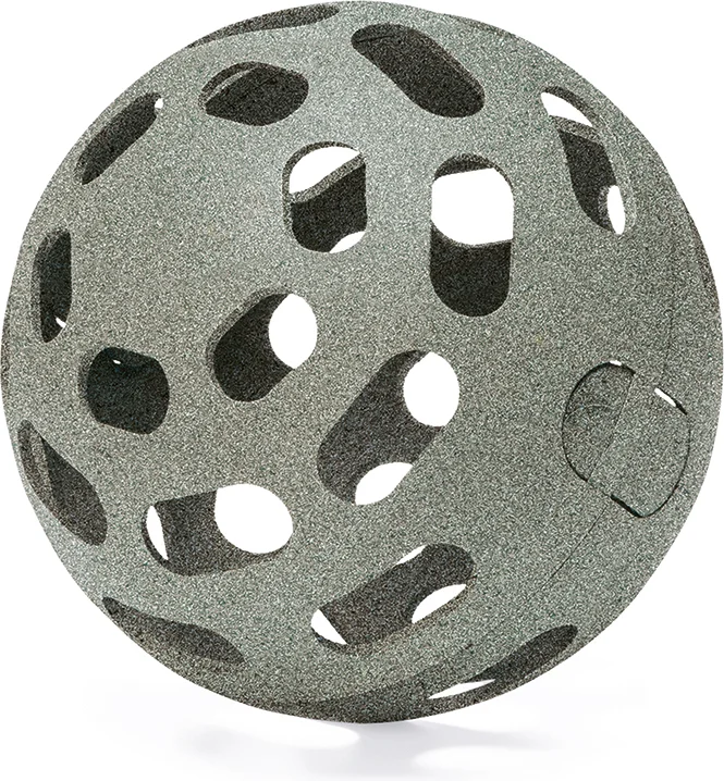 Beeztees kippenvoerbak speel snackbal grijs D 15 H 15 cm