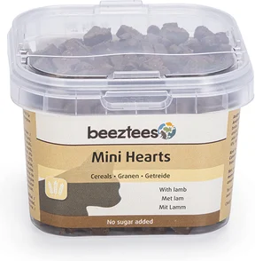 Beeztees kattensnack mini hartjes lam 140 g