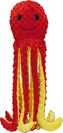 Beeztees knuffel octopus Amy rood 16 x 14,5 x 56 cm