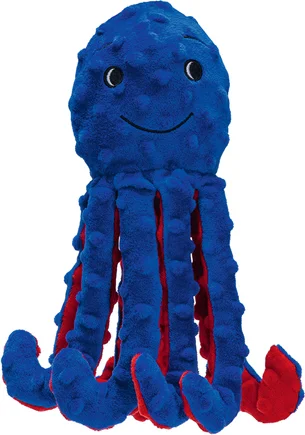 Beeztees knuffel octopus Amy blauw 8,5 x 7,5 x 25 cm