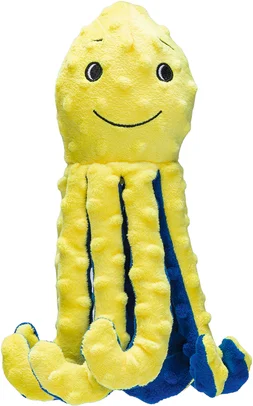 Beeztees knuffel octopus Amy geel 8,5 x 7,5 x 25 cm