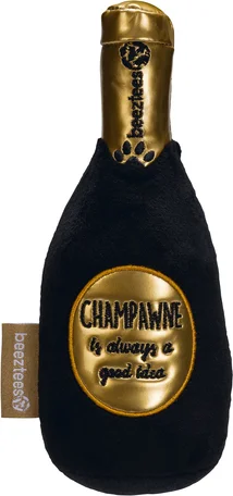 Beeztees knuffel Formule 1 champagnefles 7 x 7 x 19 cm