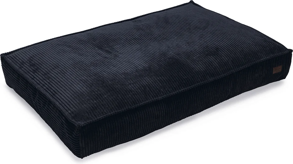Designed by Lotte hondenkussen Ribbed antraciet 120 x 80 x 15 cm