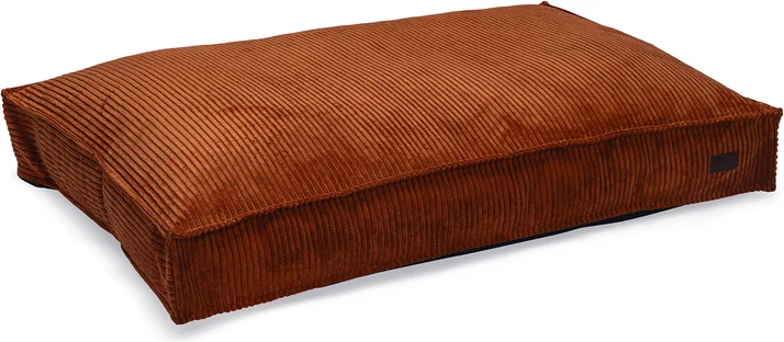 Designed by Lotte hondenkussen Ribbed terracotta 120 x 80 x 15 cm