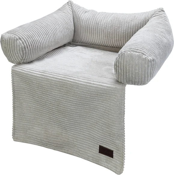 Designed by Lotte hondenkussen Ribbed grijs 50 x 50 x 30 cm