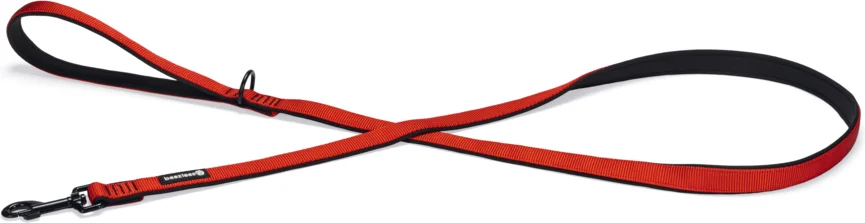 Beeztees hondenriem Parinca Premium rood 180 x 2 cm