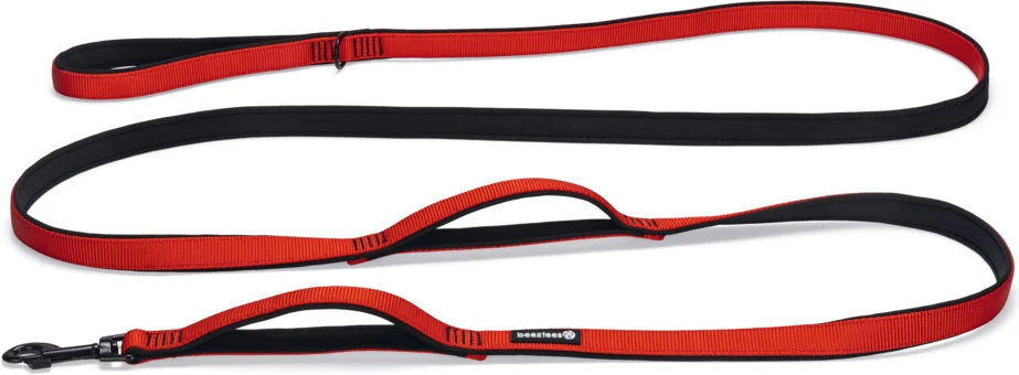 Beeztees hondenriem Parinca Premium rood 300 x 2 cm