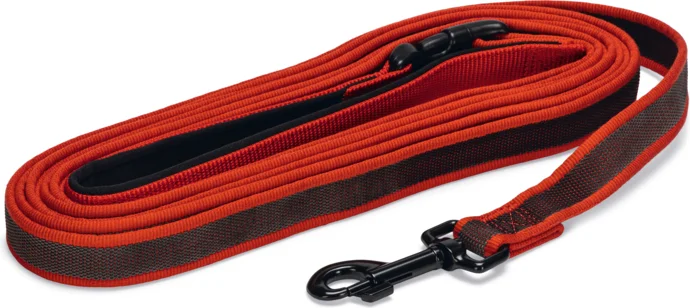 Beeztees hondenriem Parinca Premium rood 500 x 2,5 cm