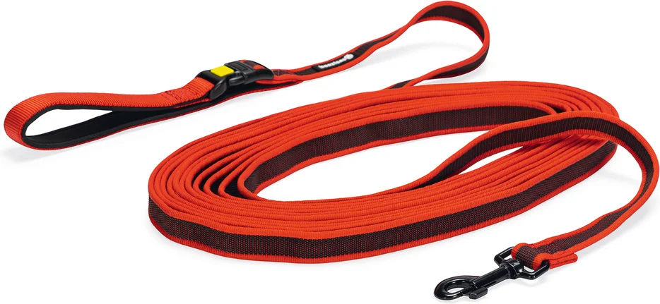 Beeztees hondenriem Parinca Premium rood 1000 x 2,5 cm