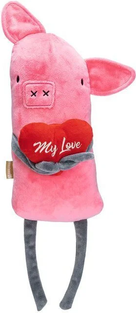 Beeztees knuffel Valentijn liefdesvarken 15 x 10 x 45 cm