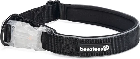 Beeztees hondenhalsband Parinca zwart 45-50 x 2,5 cm