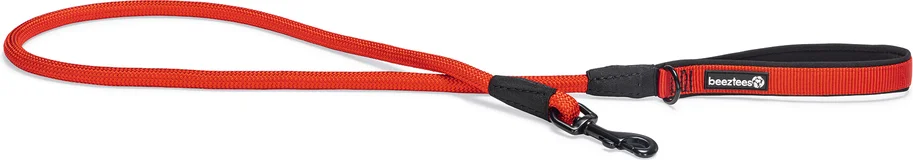 Beeztees hondenriem Parinca Premium rood 120 x 1,2 cm