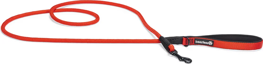 Beeztees hondenriem Parinca Premium rood 180 x 1 cm