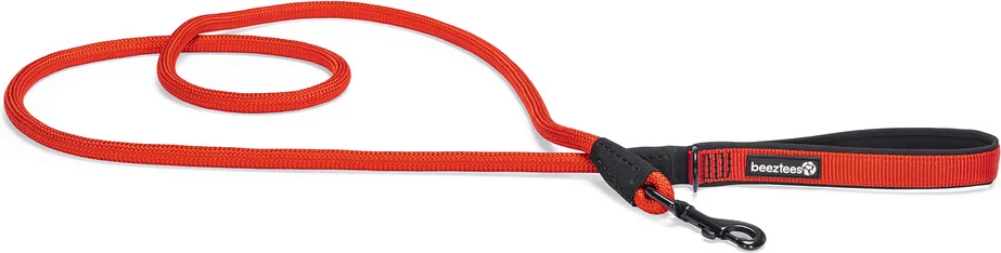 Beeztees hondenriem Parinca Premium rood 180 x 1,2 cm