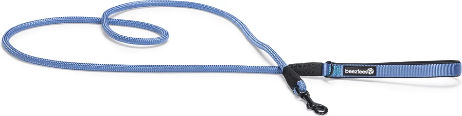 Beeztees hondenriem Parinca Premium blauw 180 x 1 cm