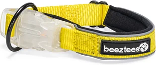 Beeztees hondenhalsband Parinca geel 30-35 x 2 cm