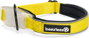 Beeztees hondenhalsband Parinca geel 35-40 x 2 cm