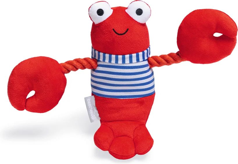 Beeztees knuffel kreeft Frits 38 x 13 x 24 cm