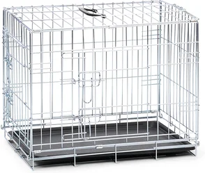 Beeztees hondenbench 2-deurs zilver S 62 x 44,5 x 50 cm