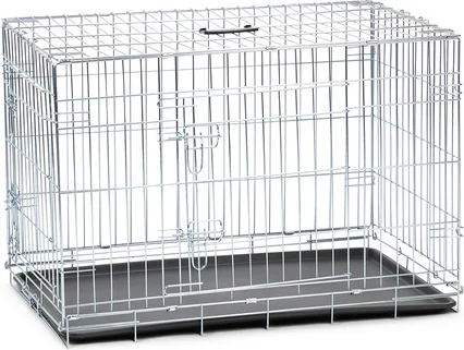 Beeztees hondenbench zilver 91 x 61 x 66 cm