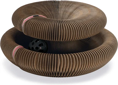 Beeztees krabkarton Loet bruin D 24 H 10 cm