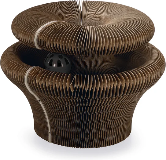 Beeztees krabkarton Siep bruin D 38 H 10 cm