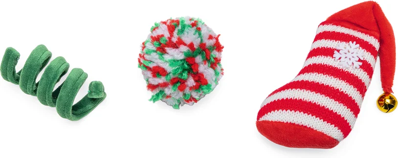 Beeztees kattenspeeltje kerstfun divers 3 stuks
