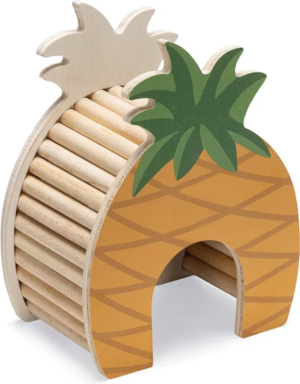 Beeztees hamsterhuis ananas 13,5 x 9 x 18 cm