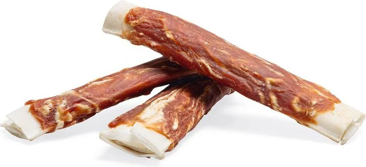 Beeztees hondensnack kauwrib eend met kabeljauw 3 stuks