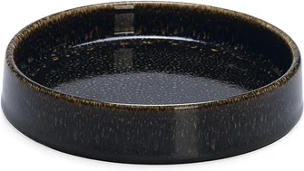 Designed by Lotte kattenvoerbak Jace zwart D 15 H 3 cm
