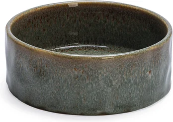 Designed by Lotte voerbak hond Jace grijs D 16 H 6 cm