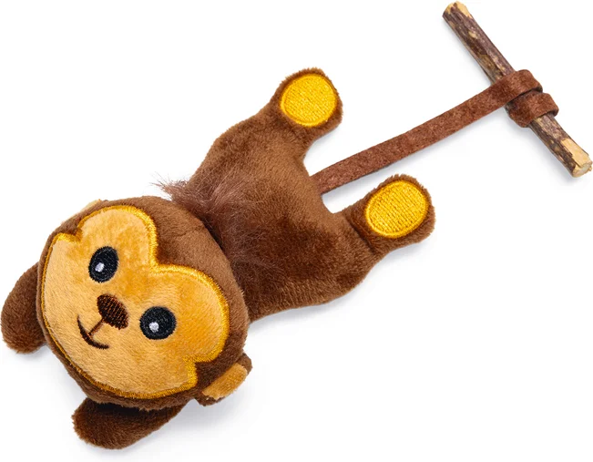 Beeztees kattenspeelgoed Jungle aap Matatabi 16 x 7 x 5 cm